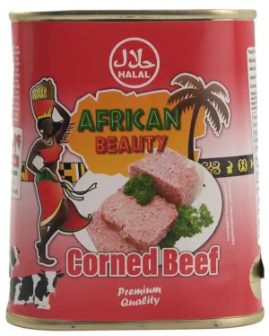 AFRICAN BEAUTY CORNED BEEF 340GR*12PCS